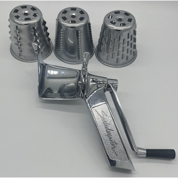 VTG Saladmaster 5-STAR Food Processor Slicer Grinder With 3‎ Cones Missing Legs - Picture 1 of 9